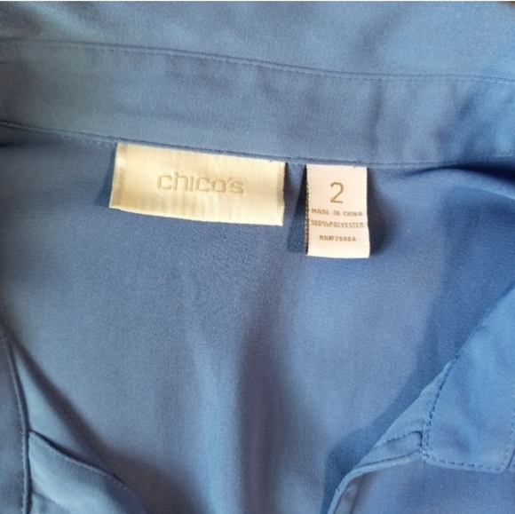 Chico's, Size 2, blue color - Picture 6 of 6
